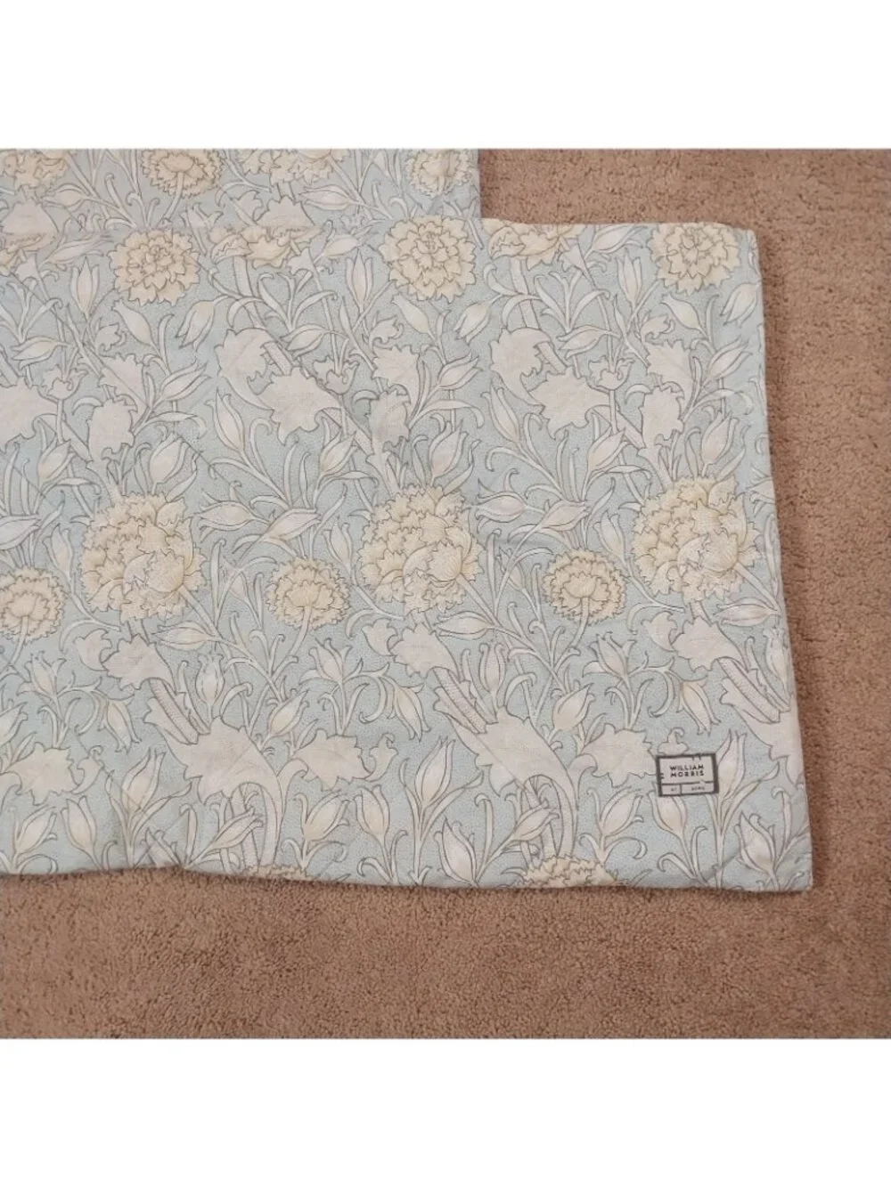2 William Morris at Home Wild Tulip King Pillow Shams Duck Egg Blue & Yellow